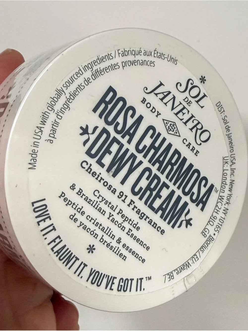 Sol de Janeiro Rosa Charmosa Dewy Cream - White & Peach Jar